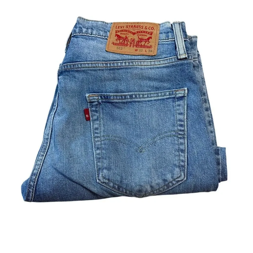 Levi’s 512 Slim Taper Jeans 32x34 Light Wash